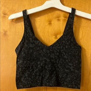 Black Patterned LULULEMON ALIGN TANK